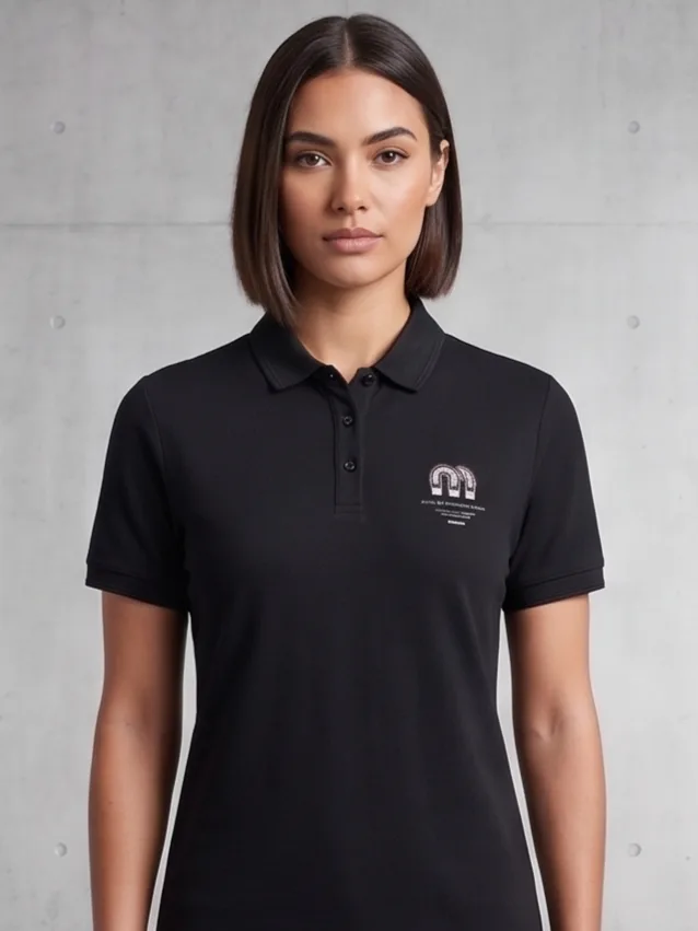 Arch Crest Polo (Stealth Black)