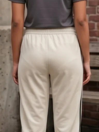 Athletic Track Pants 3-Stripe - Beige