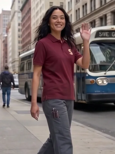Crest Polo (Maroon) - Women Editorial Lifestyle