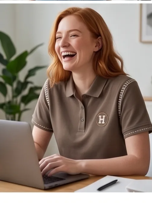 Reserve Polo (Olive Brown) - Women Lifestyle Indoor Angle