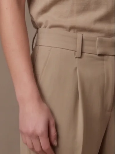 Sartorial Double-Pleated Trouser - Waistband and Pleat Detail