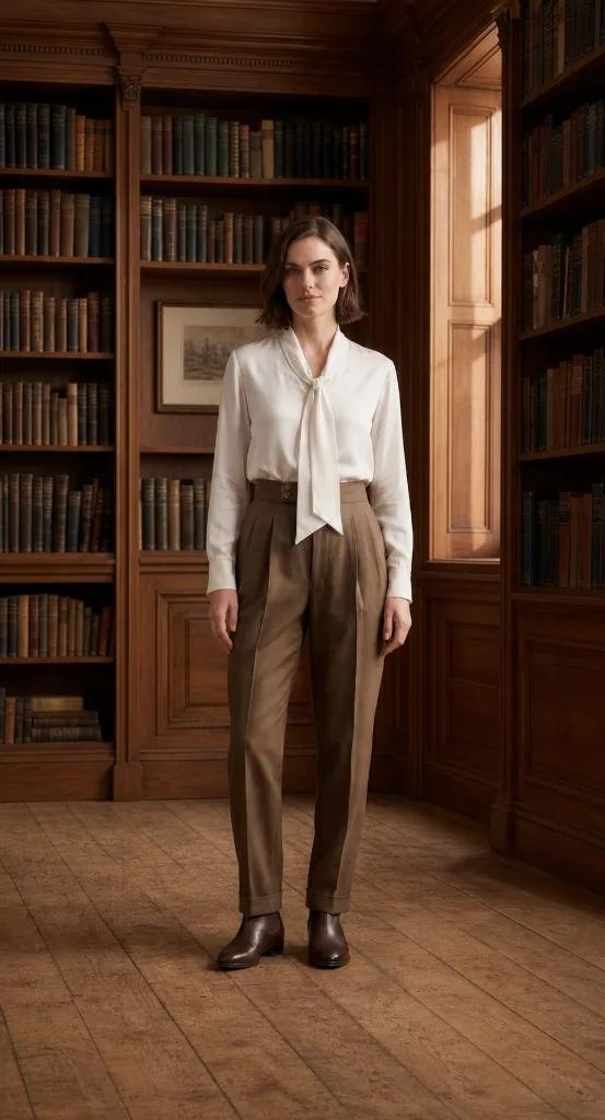 Sartorial Double-Pleated Trouser - Brown