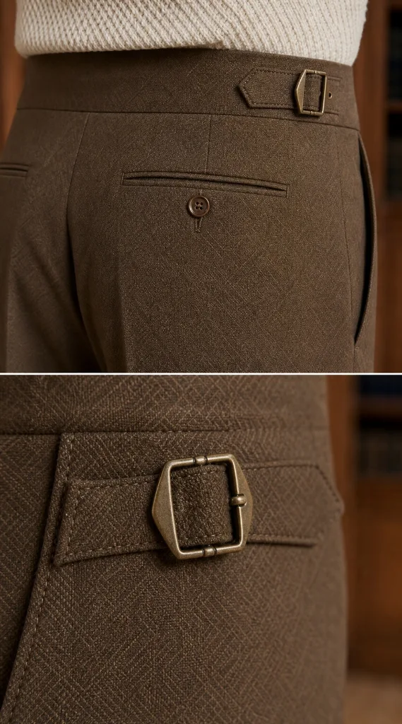 Sartorial Double-Pleated Trouser - Brown